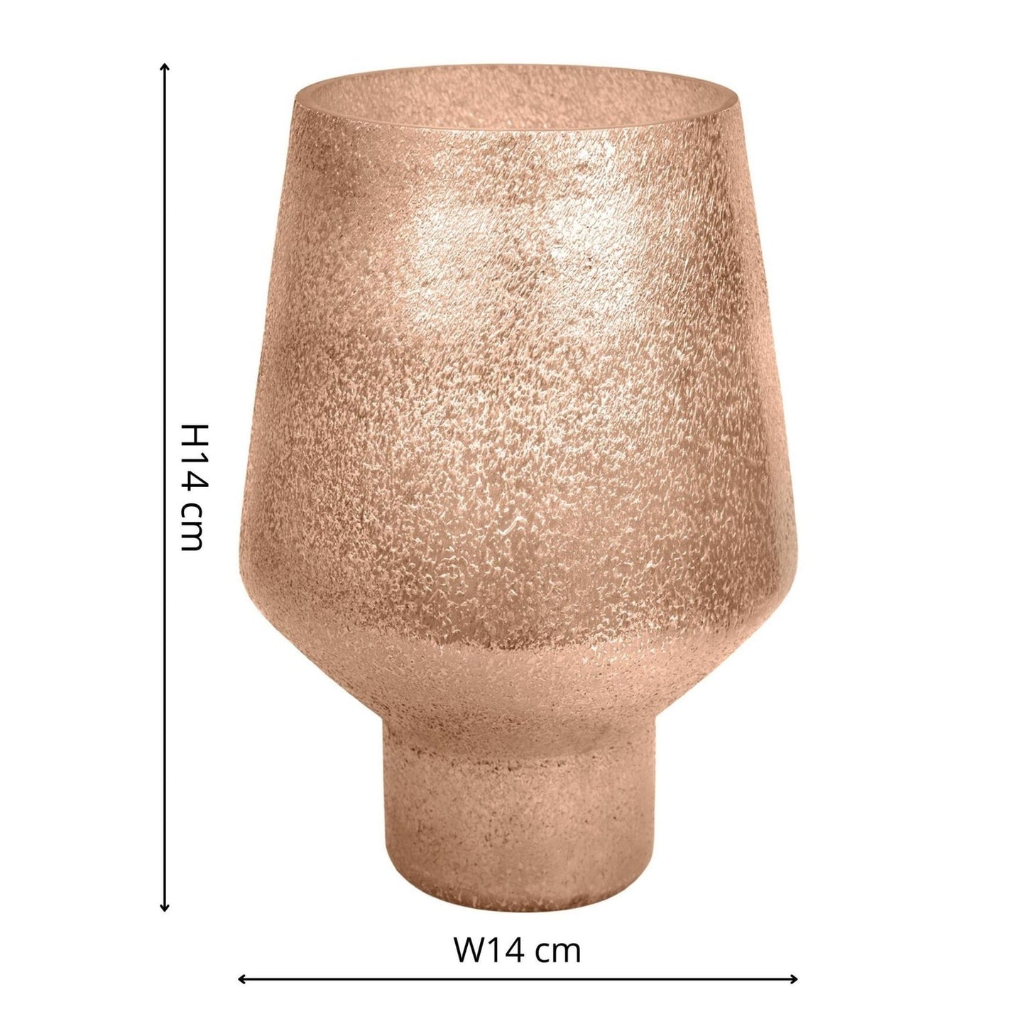 Avald Tall Curved Metallic Gold Vase Medium - Medium - Skandi London