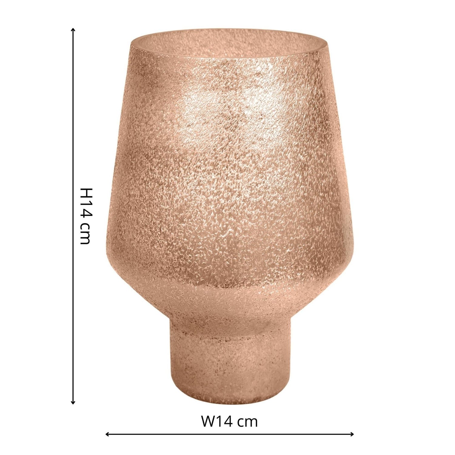 Avald Tall Curved Metallic Gold Vase Medium - Medium - Skandi London