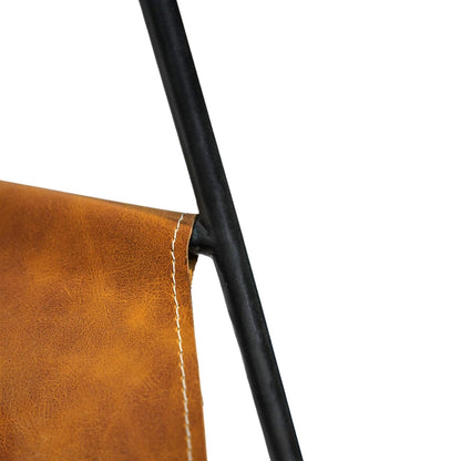 Hinn Black Hanging Leather Kindling Holder - Skandi London