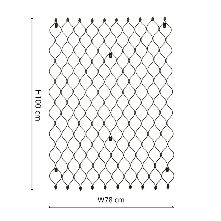 Outdoor Honeycomb Trellis Zinc H100cm W78cm - Skandi London