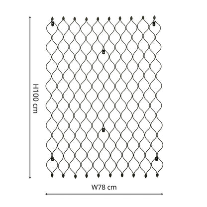 Outdoor Honeycomb Trellis Zinc H100cm W78cm - Skandi London