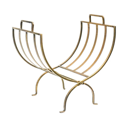 Horten Log Basket Brass - Skandi London