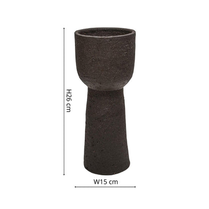 Suren Tall Planter Rustic Mocha - Medium - Skandi London