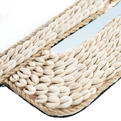 The Cactus Shell Mirror - White - Skandi London