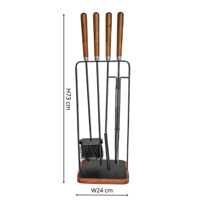 Haslev Wooden Handle Square Companion Set - Skandi London