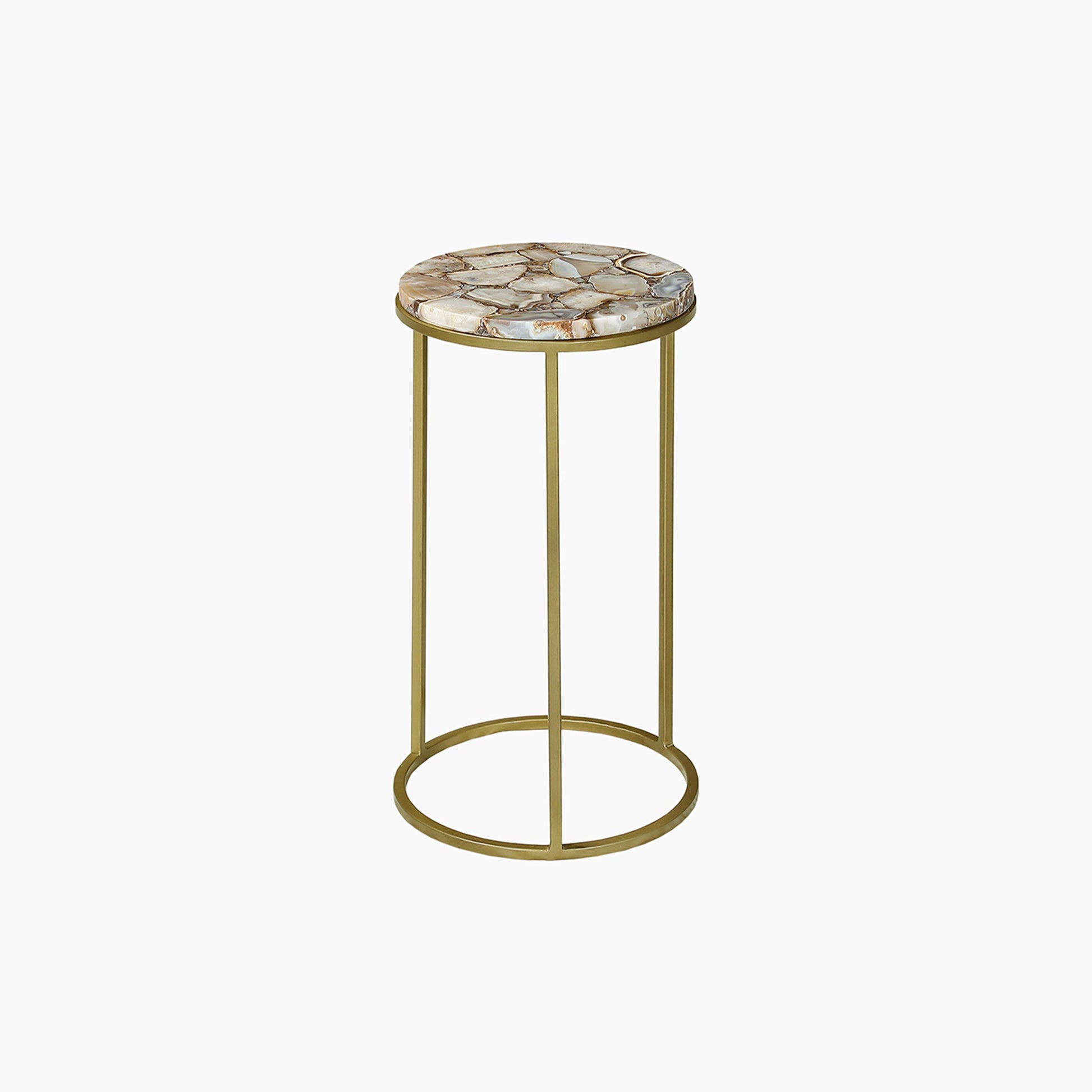 Temple Natural Agate End Table - Skandi London