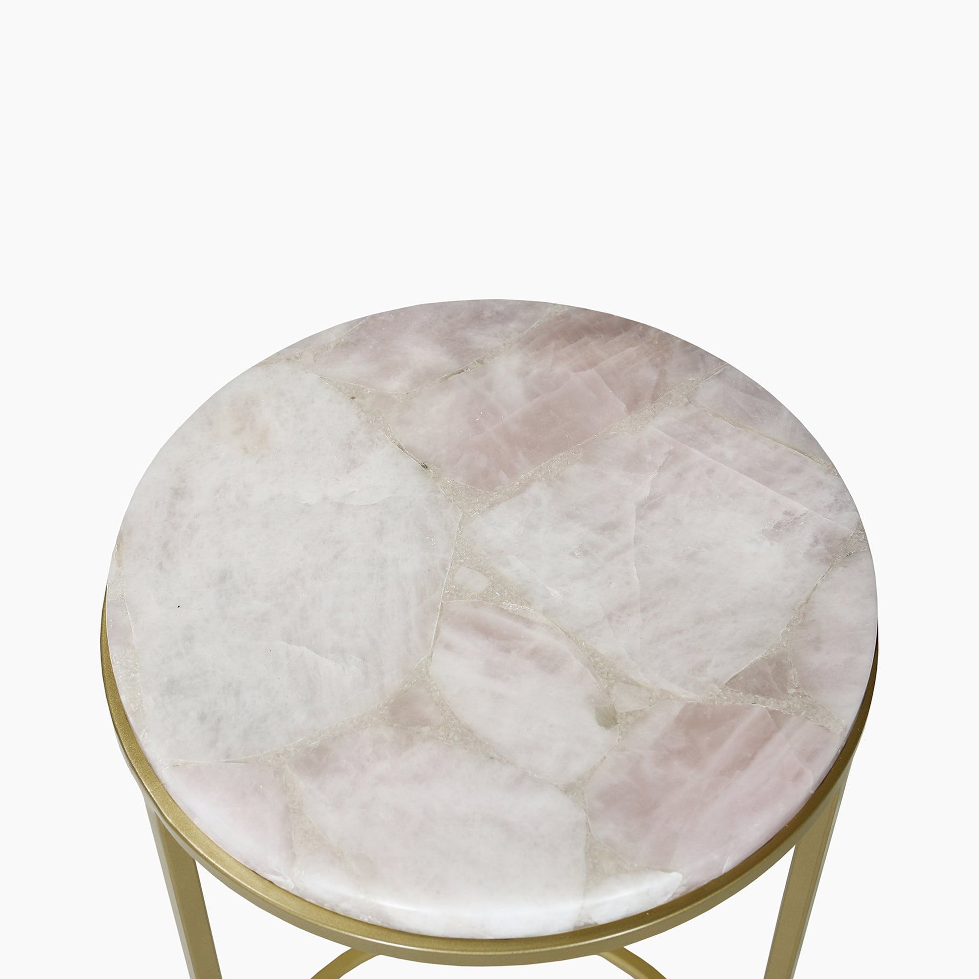 Temple Rose Quartz End Table - Skandi London