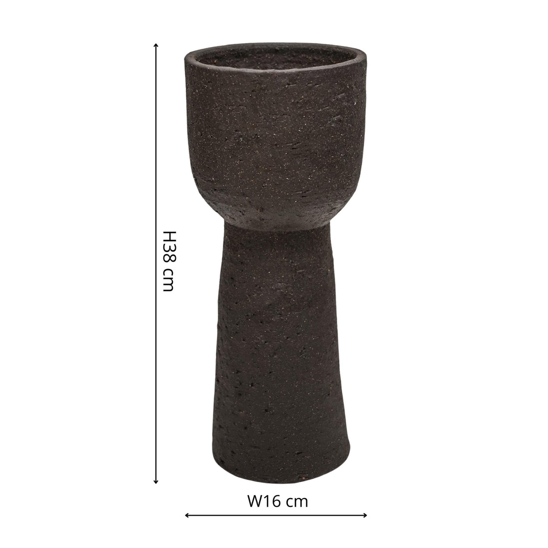 Suren Tall Planter Rustic Mocha - Large - Skandi London