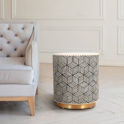 Richmond Bone Inlay End Table - Skandi London