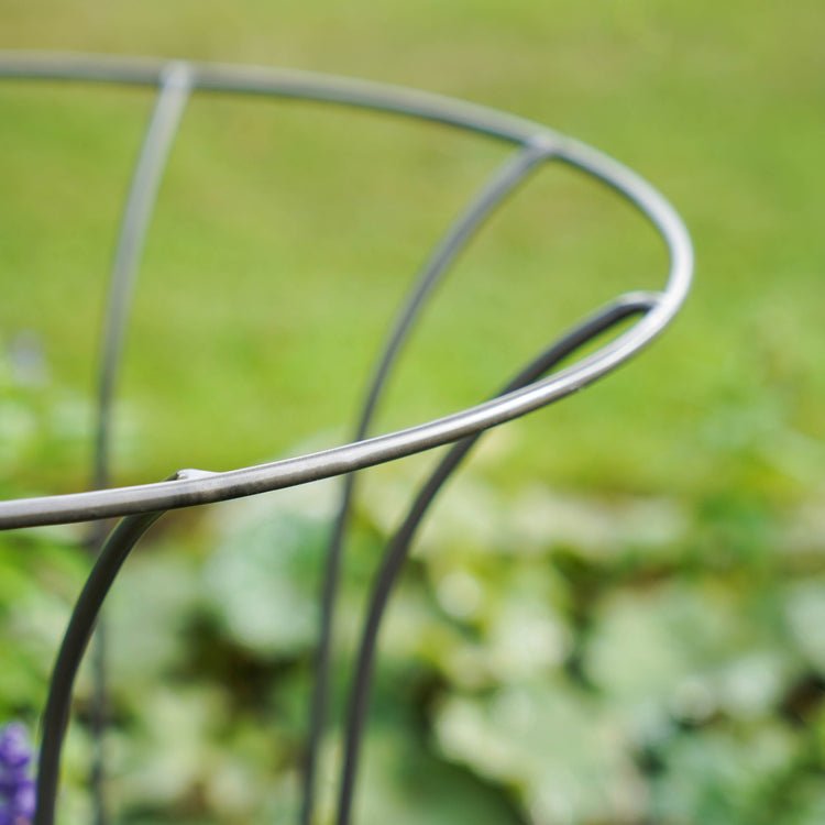 Outdoor Fluted Climber Zinc H55cm W40cm - Skandi London