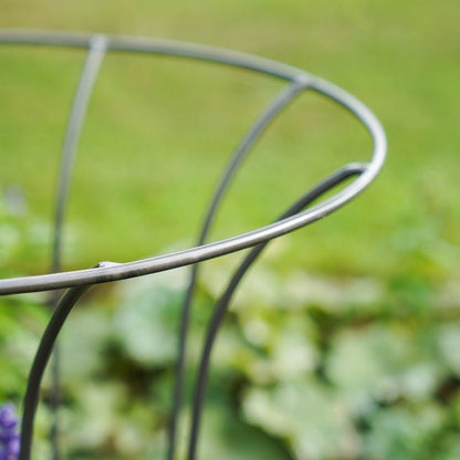 Outdoor Fluted Climber Zinc H55cm W40cm - Skandi London