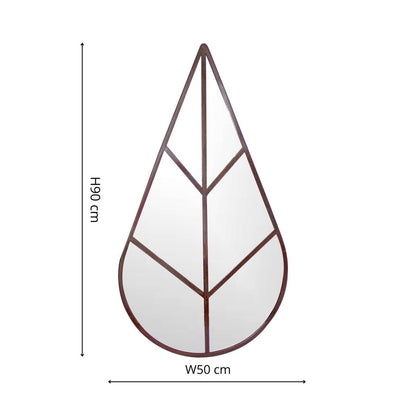 Syrin Outdoor Mirror Natural Rust - Skandi London