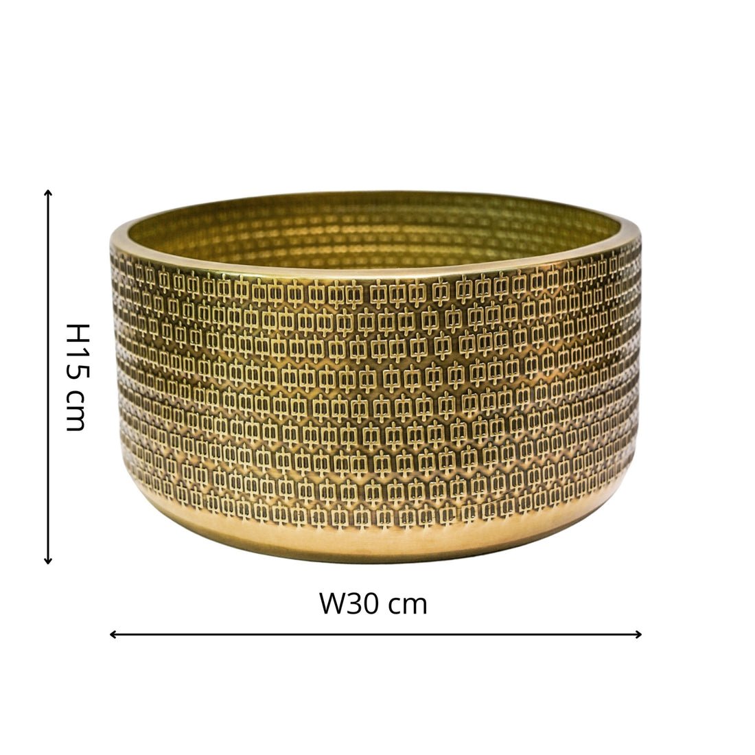 Thor Embossed Bowl Gold - Skandi London