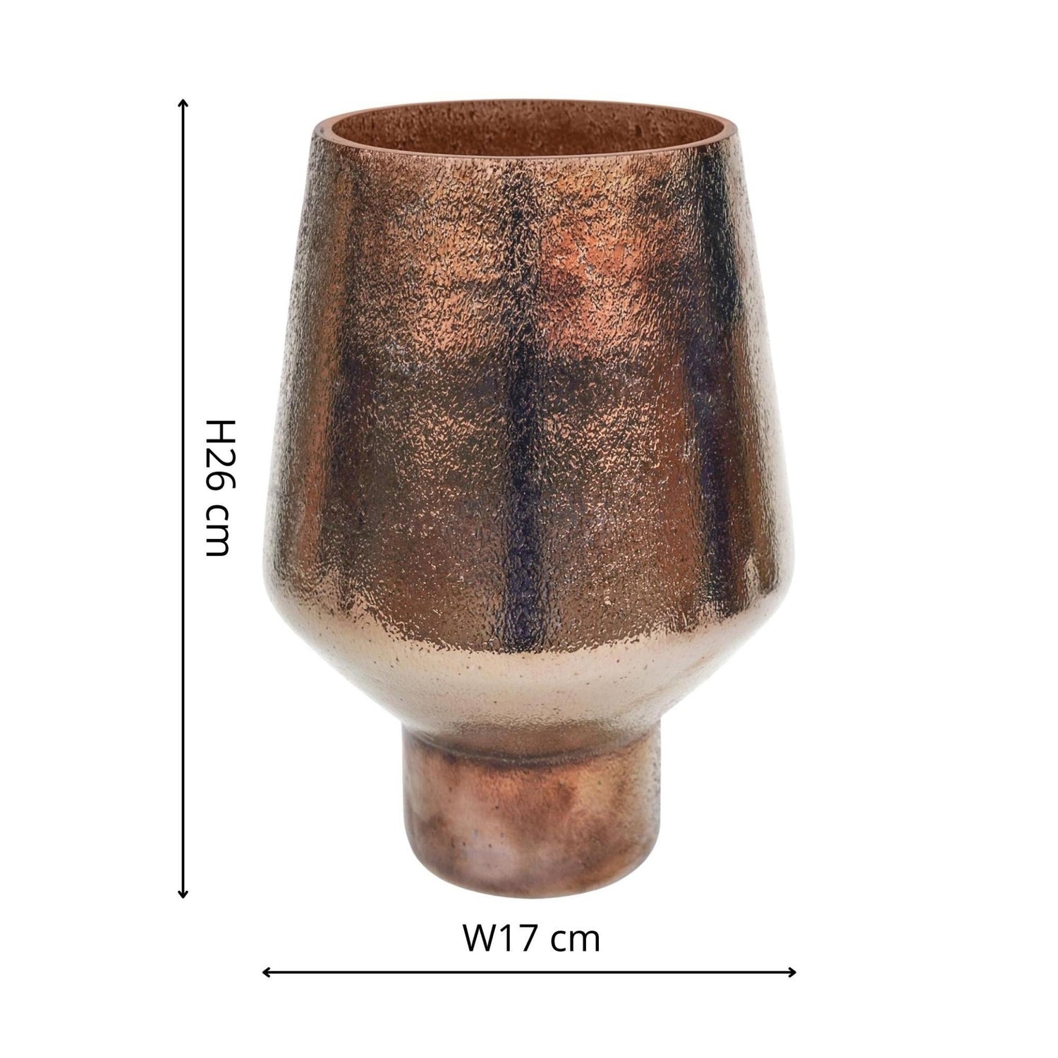 Avald Tall Curved Bronze Vase Tall - Tall - Skandi London