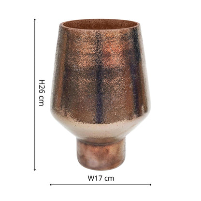 Avald Tall Curved Bronze Vase Tall - Tall - Skandi London
