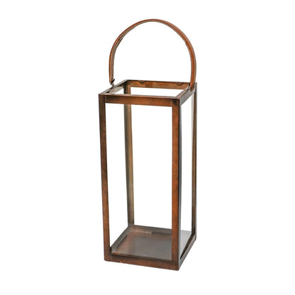 Thoren Tall Lantern in Copper - Medium - Skandi London