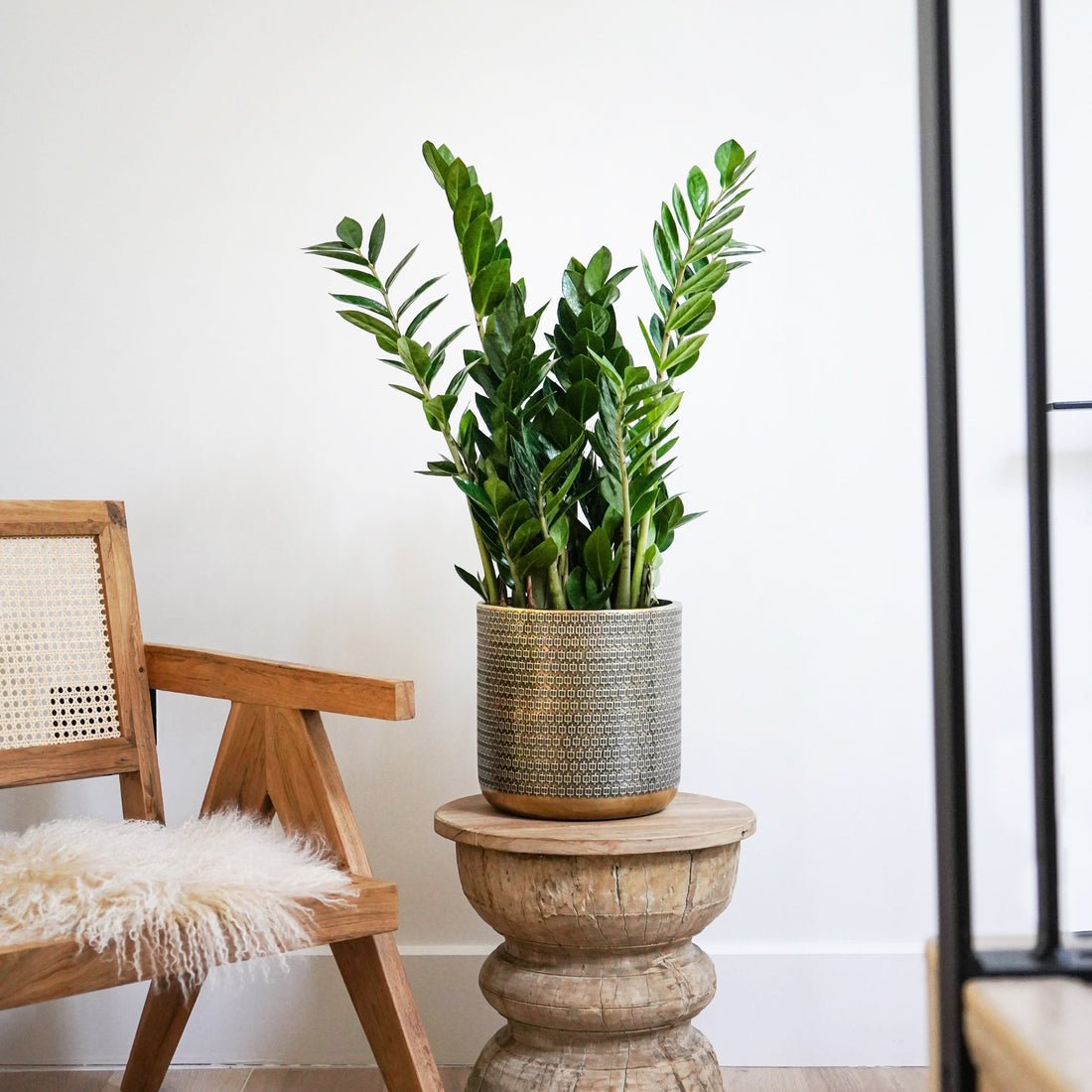 Thor Embossed Planter Gold - Medium - Skandi London