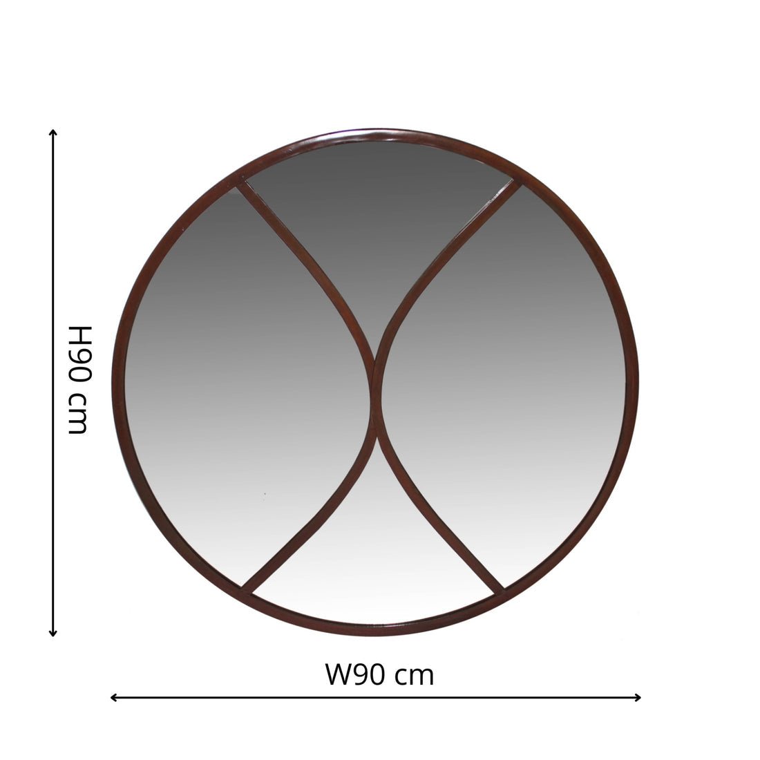Wolter Outdoor Mirror Natural Rust - Skandi London