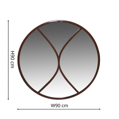 Wolter Outdoor Mirror Natural Rust - Skandi London