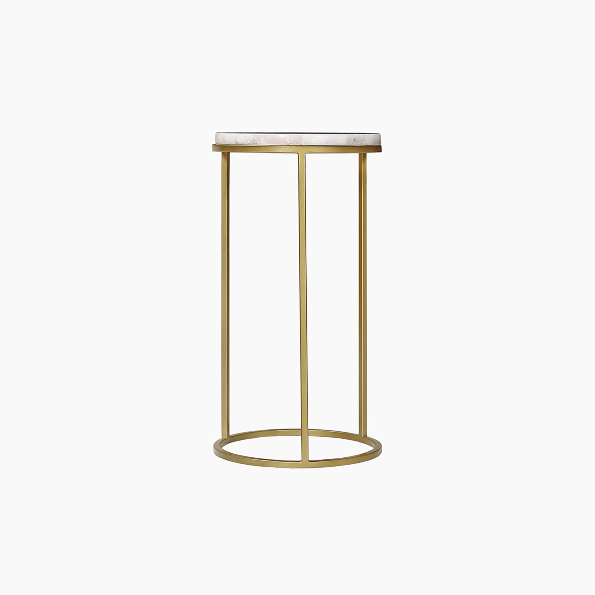Temple Rose Quartz End Table - Skandi London