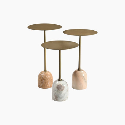 Stockwell Marble Base Set of 3 End Tables - Skandi London