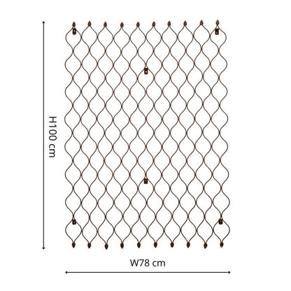 Outdoor Honeycomb Trellis Bronze H100cm W78cm - Skandi London