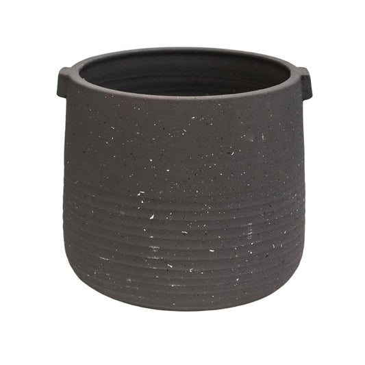 Viveca Terrazzo Handle Planter Slate - Large - Skandi London