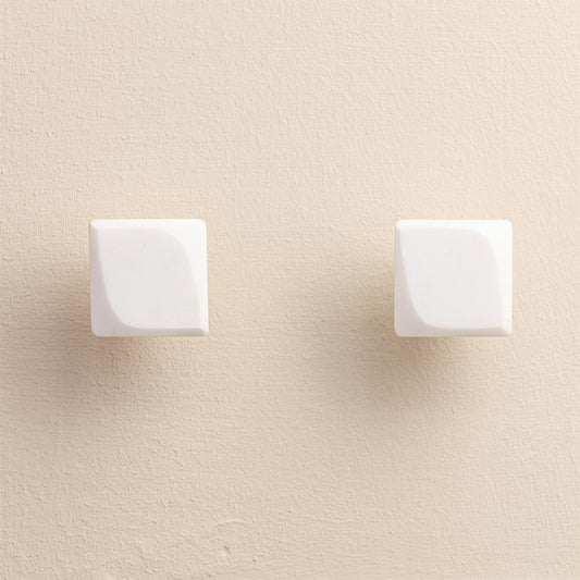 Xaria White Stone Drawer Knobs