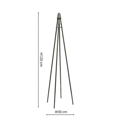 Outdoor Climber Tripod Zinc H120cm W30cm - Skandi London