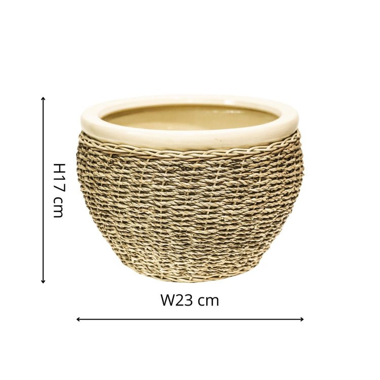 Seagrass Pot Cover Natural Nested set of 2 - Skandi London