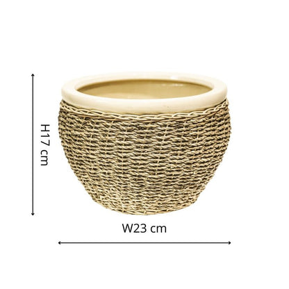 Seagrass Pot Cover Natural Nested set of 2 - Skandi London