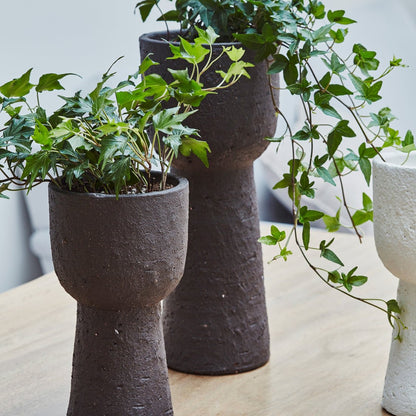 Suren Tall Planter Rustic Mocha - Medium - Skandi London