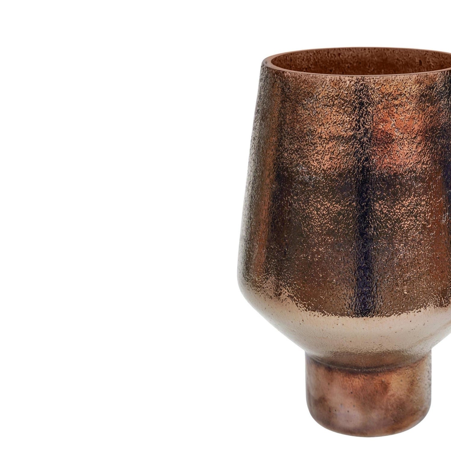 Avald Tall Curved Bronze Vase Tall - Tall - Skandi London