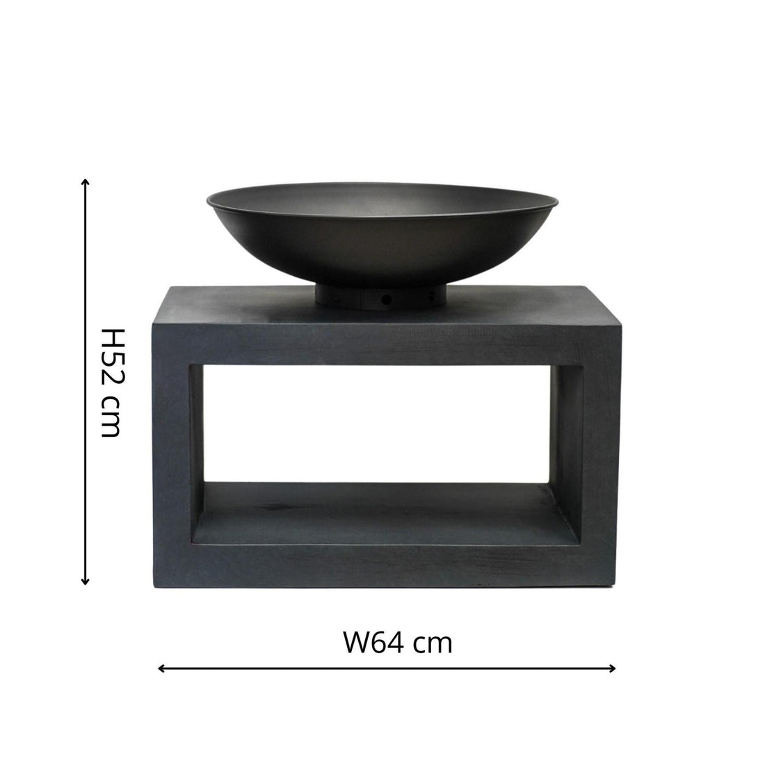 Tyw Fire Pit & Rectangle Console Granite - Skandi London