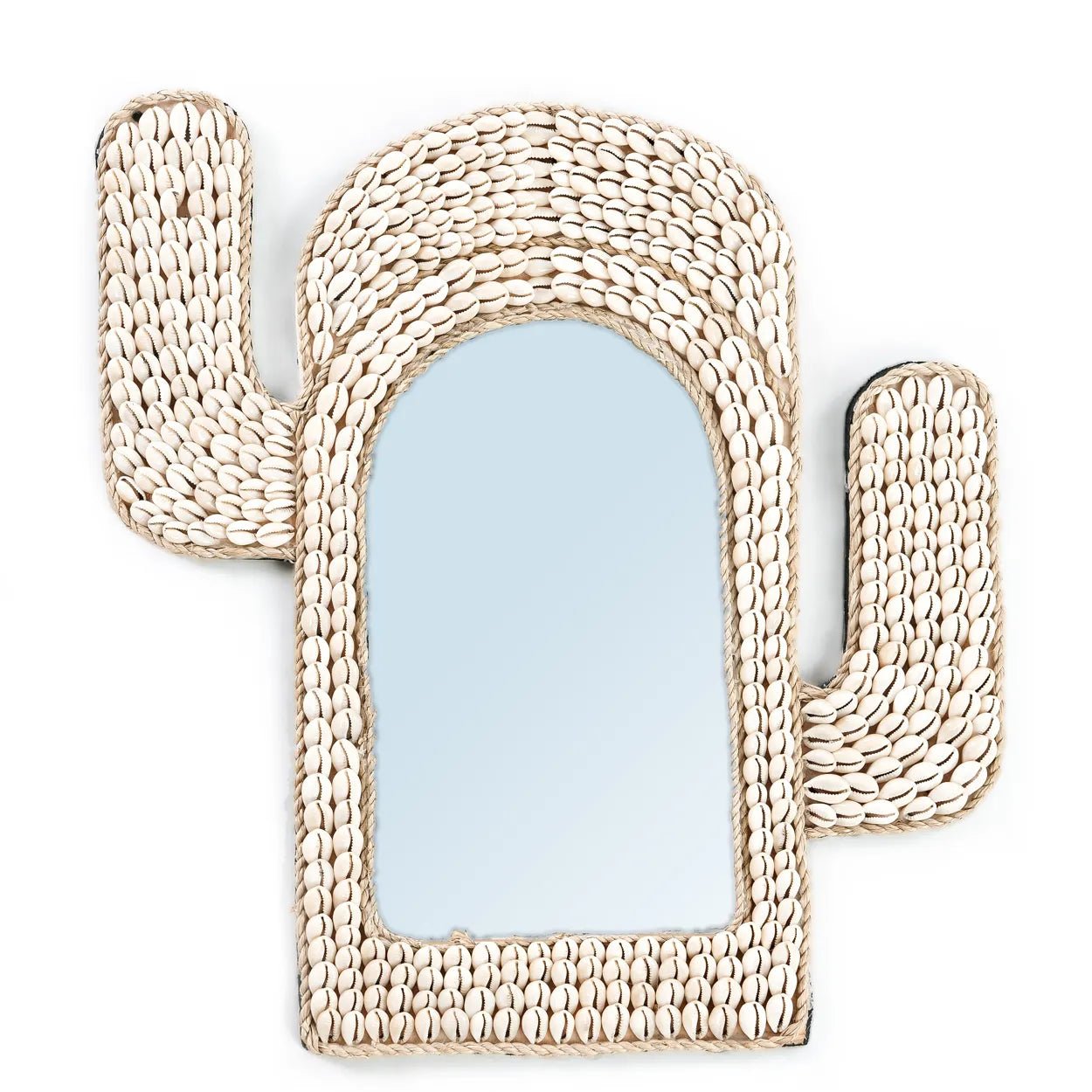 The Cactus Shell Mirror - White - Skandi London