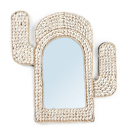 The Cactus Shell Mirror - White - Skandi London