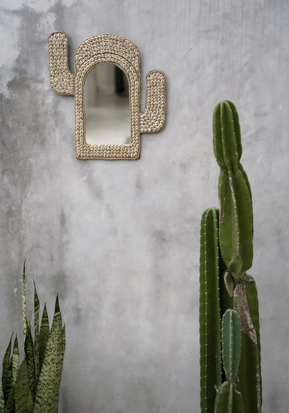 The Cactus Shell Mirror - White - Skandi London
