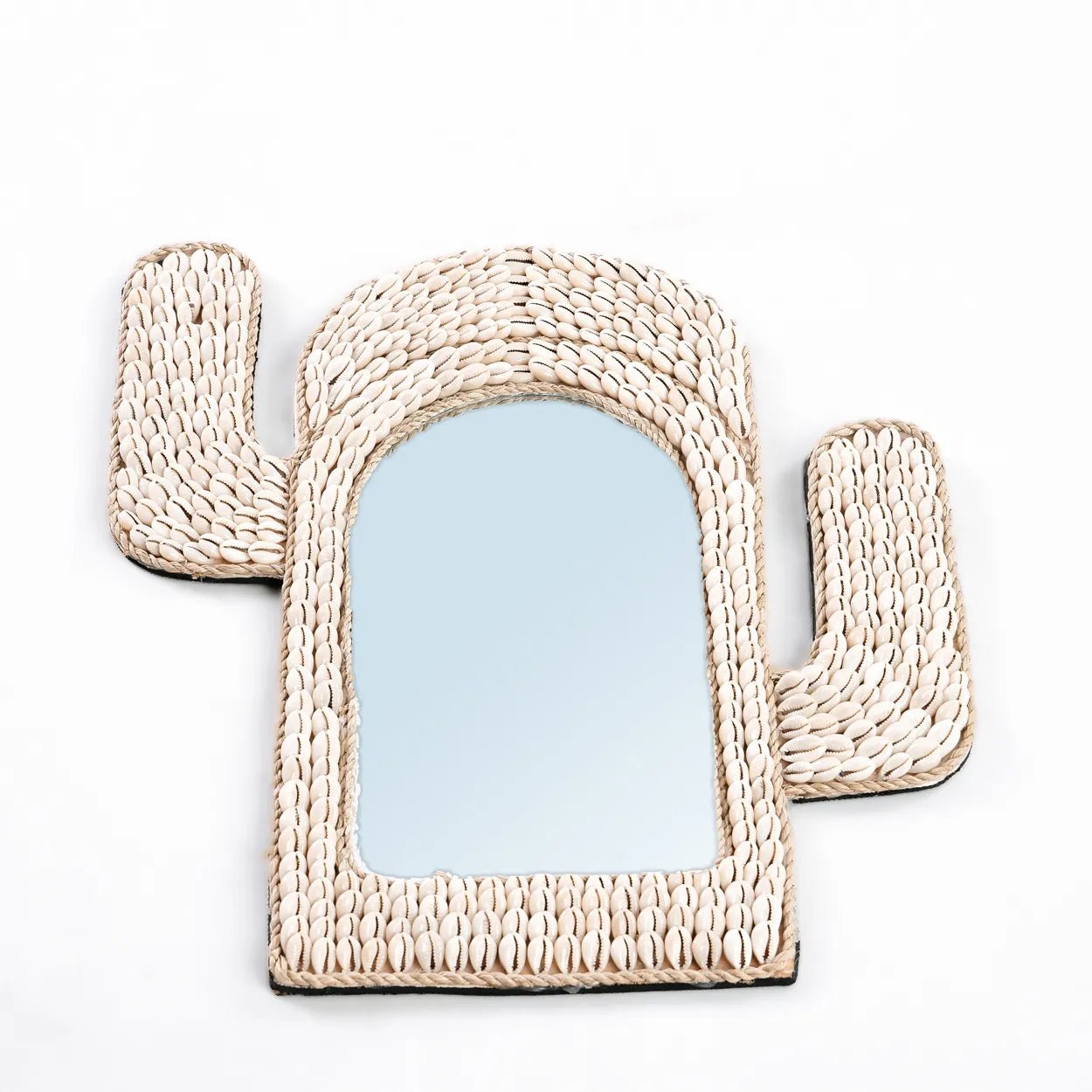 The Cactus Shell Mirror - White - Skandi London