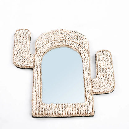 The Cactus Shell Mirror - White - Skandi London