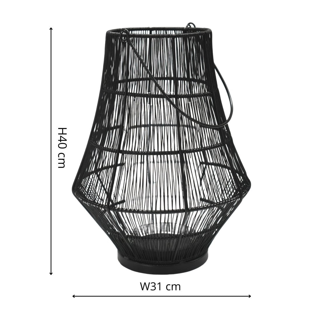 Vega Curve Wirework Lantern - Large - Skandi London