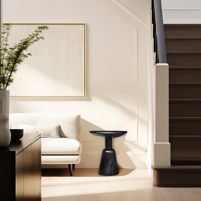 Greenwich Sculptural Wooden End Table - Skandi London