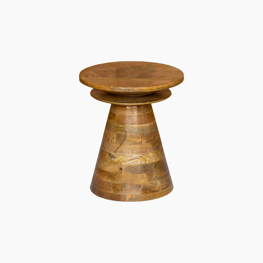 Bloomsbury Conical Mango Wood End Table - Skandi London