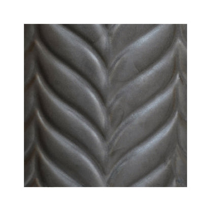 Andebu Chevron Pewter Planter Medium - Medium - Skandi London