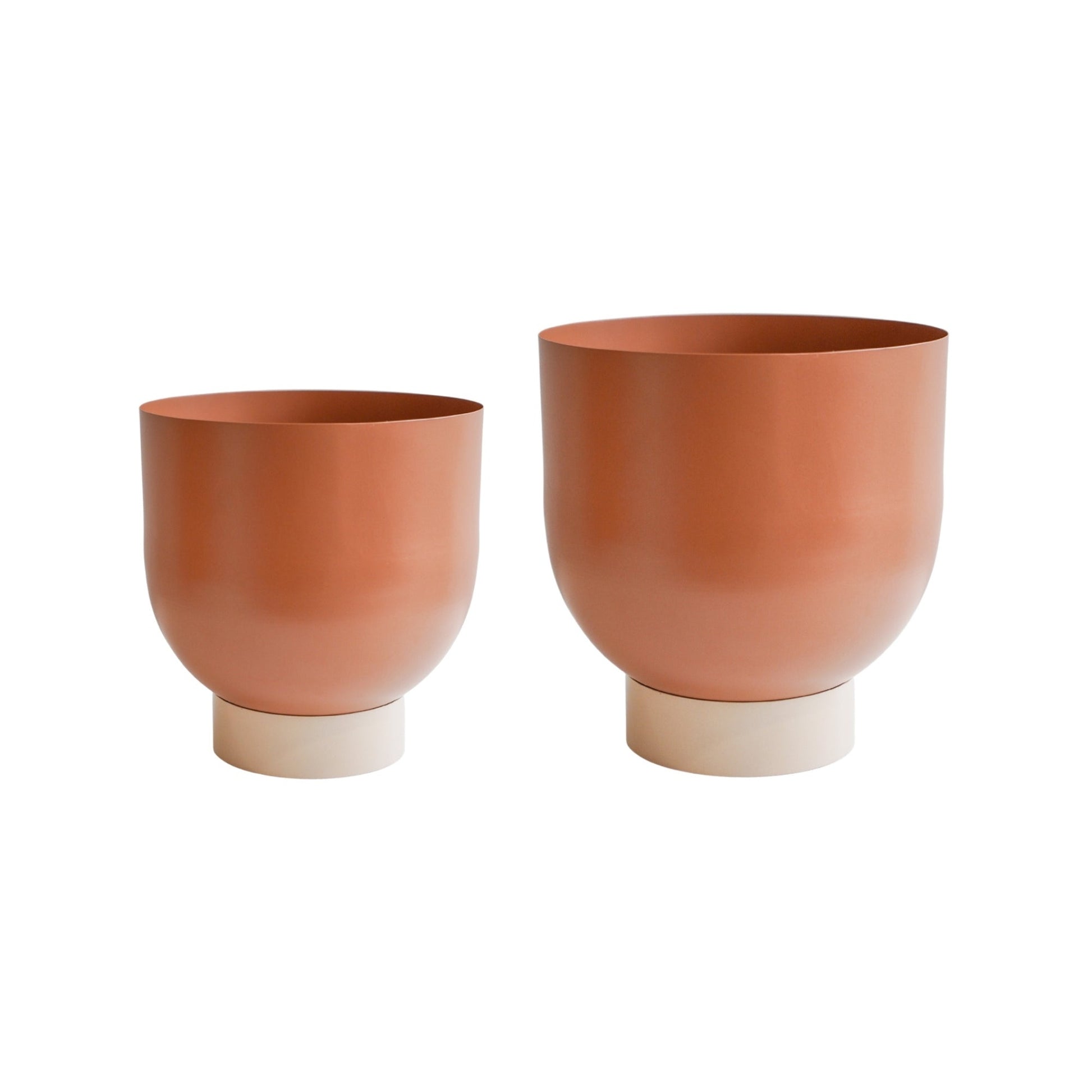 Austin Dual Rubarb Metal Planters Set of 2 - Skandi London
