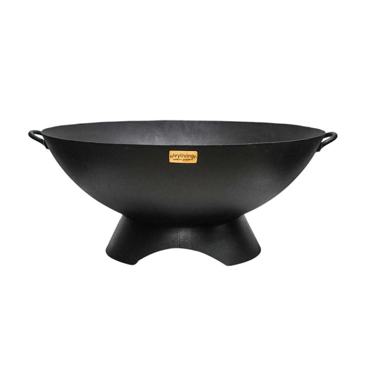 Outdoor Viggo Fire Pit in Black Iron - Skandi London