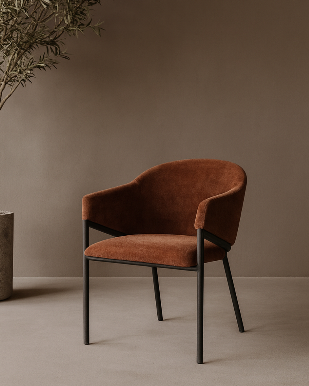 Aidan Armchair - Rust - Set of 2