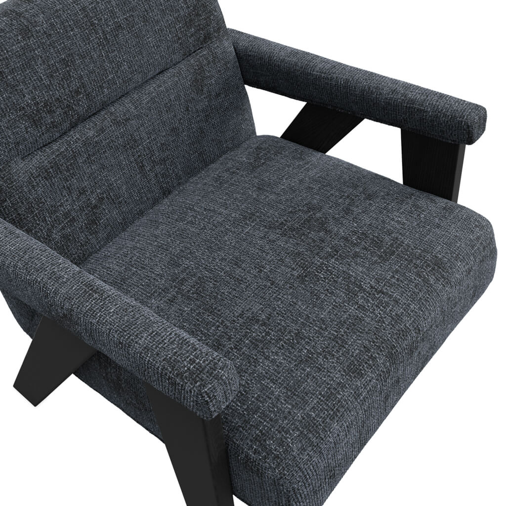 Hygge Coal & Black Chair - Skandi London