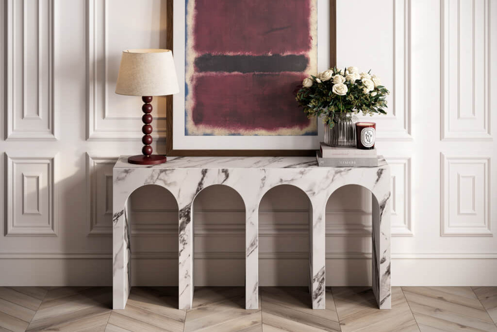 Nova Calacatta Console Table - Skandi London