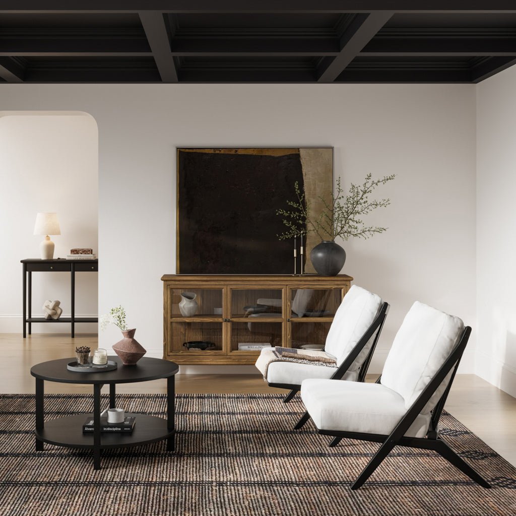 Hygge White & Black Chair - Skandi London