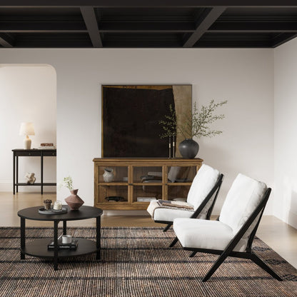 Hygge White & Black Chair - Skandi London